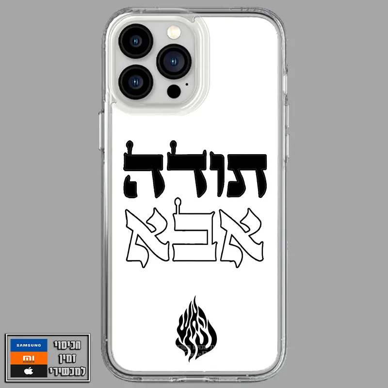 כיסוי בעיצוב תודה אבא