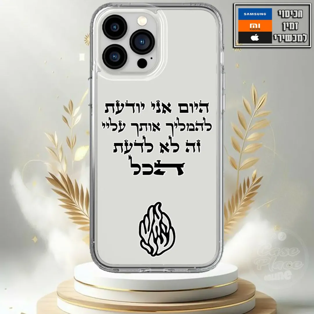 כיסוי להמליך אותך עליי
