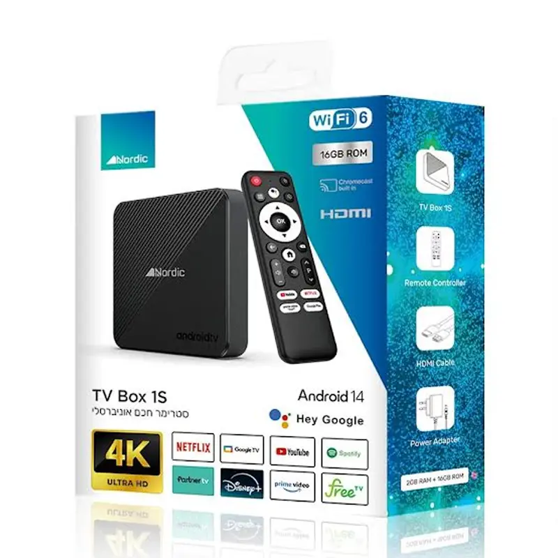 סטרימר Nordic TV Box 1s 2+16
