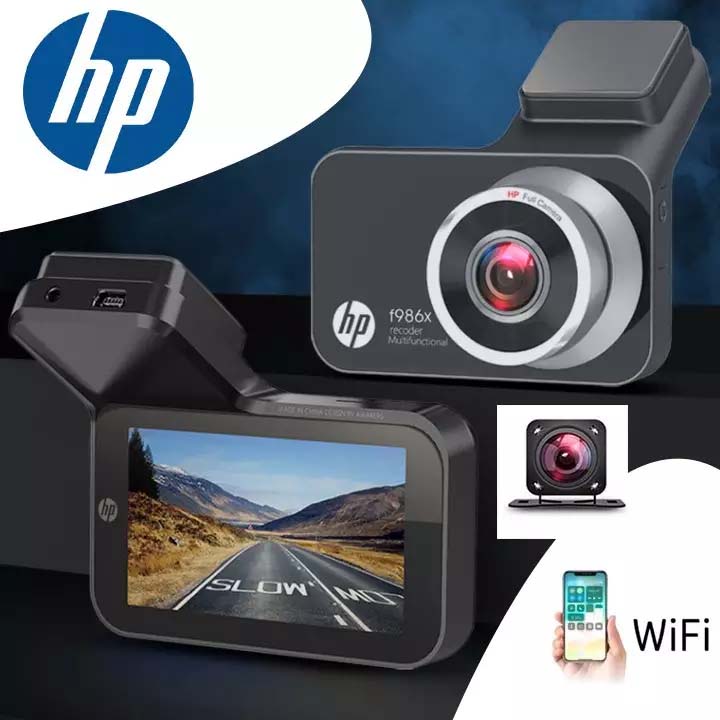 מצלמת רכב קדמית ואחורית HP F986W